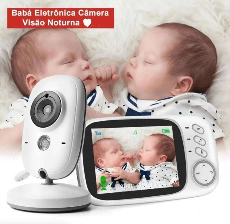Babá eletrônica 5 em 1 - Monitore seu bebê de qualquer lugar