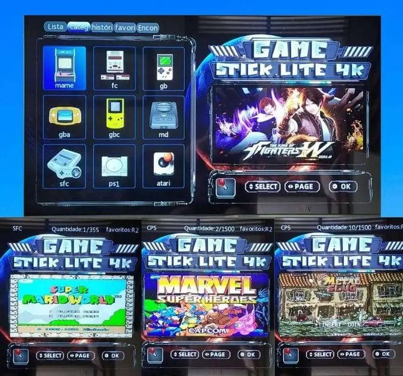 Game Stick 4k 10000 Jogos - Transforma Sua Tv em um Playground Digital Loja Tec8