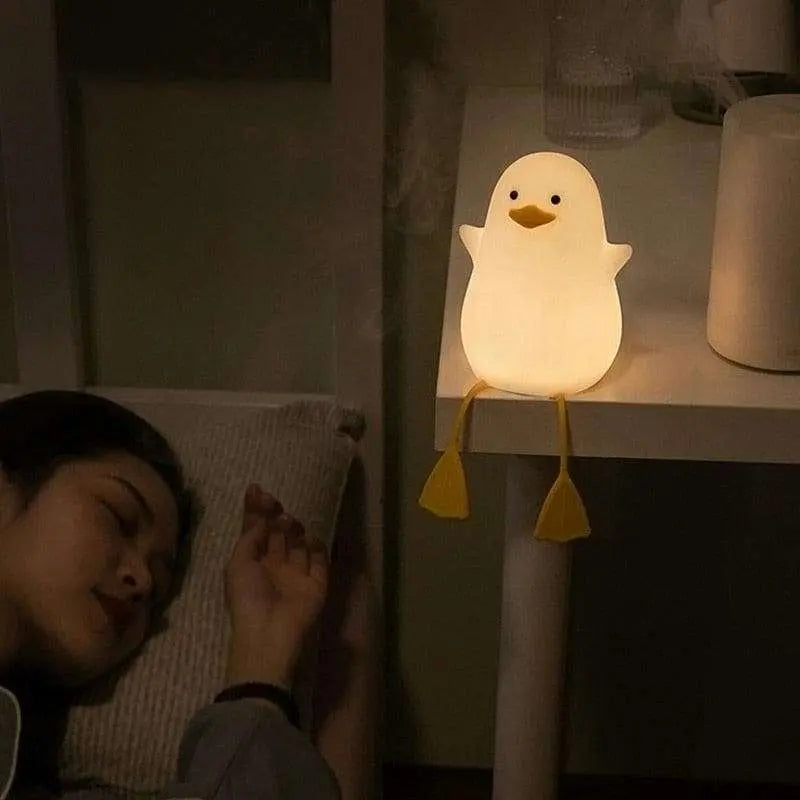 Lampada Noturna Infantil PatoFeliz - Iluminação suave e relaxante