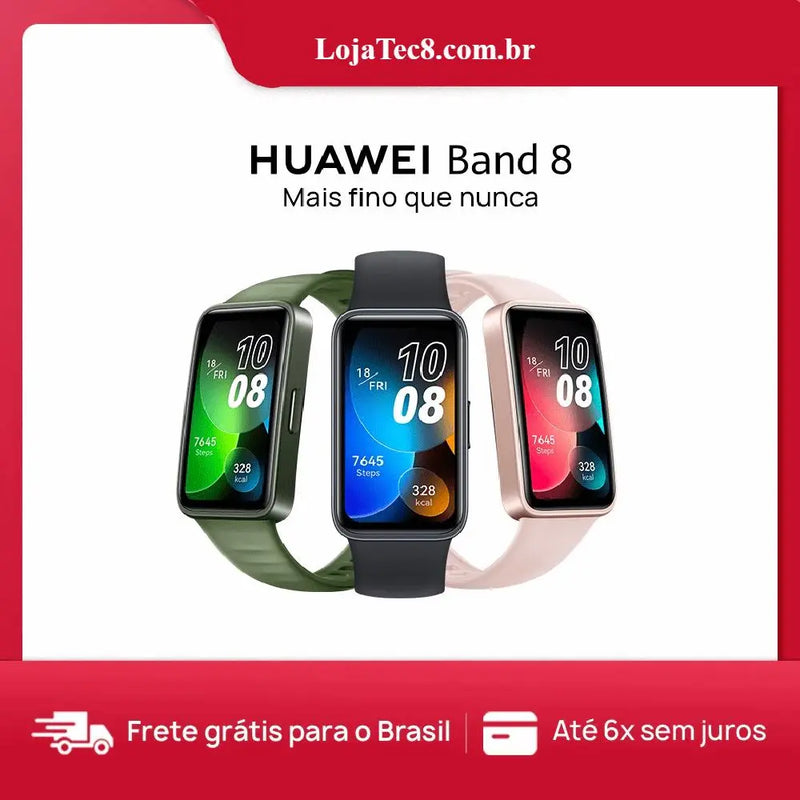 Smartwatch Huawei Band 8 - Saúde e bem-estar no dia a dia